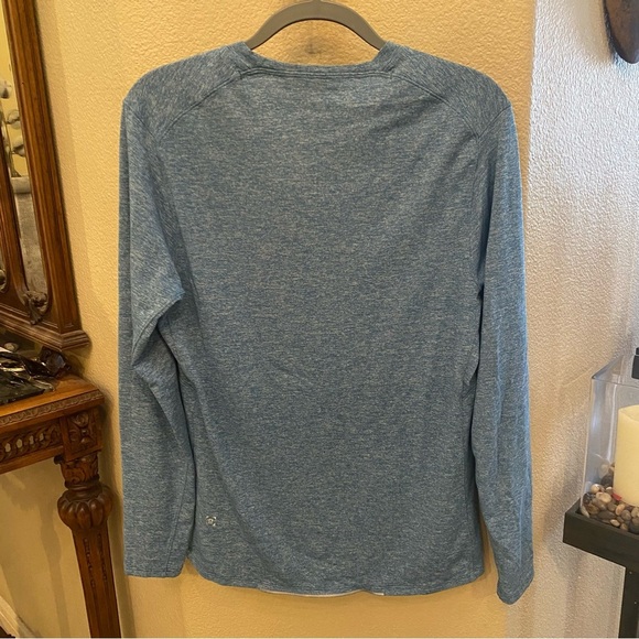 LULULEMON Men Blue Long Sleeve Athletic Shirt Size Small - Picture 3 of 4